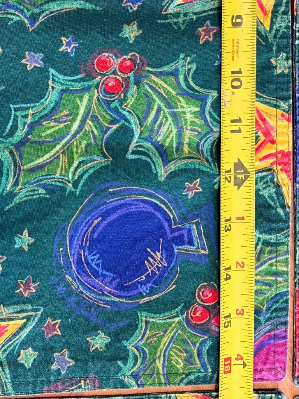 ✨ Vintage Christmas Placemats Set of 4 | Colorful Ornaments & Stars ✨ 🎄